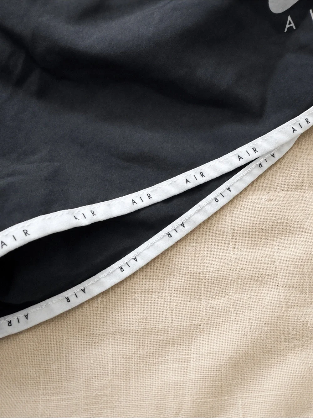 Nike Air Dri-FIT Black Running Shorts White Trim Women’s M